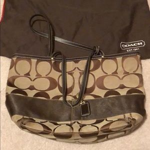 Brown Coach Tote